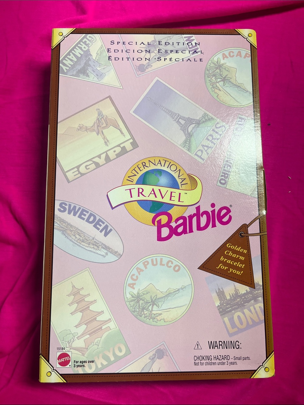 NRFB Vintage 1995 International Travel Barbie Special Edition #15184
